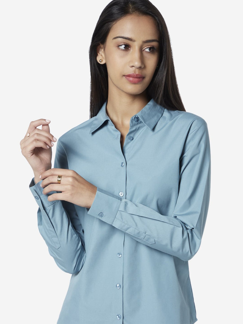 Wardrobe Blue Formal Shirt