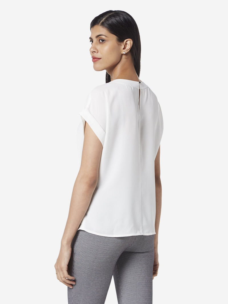 Wardrobe White Hardware-Detailed Missy Top