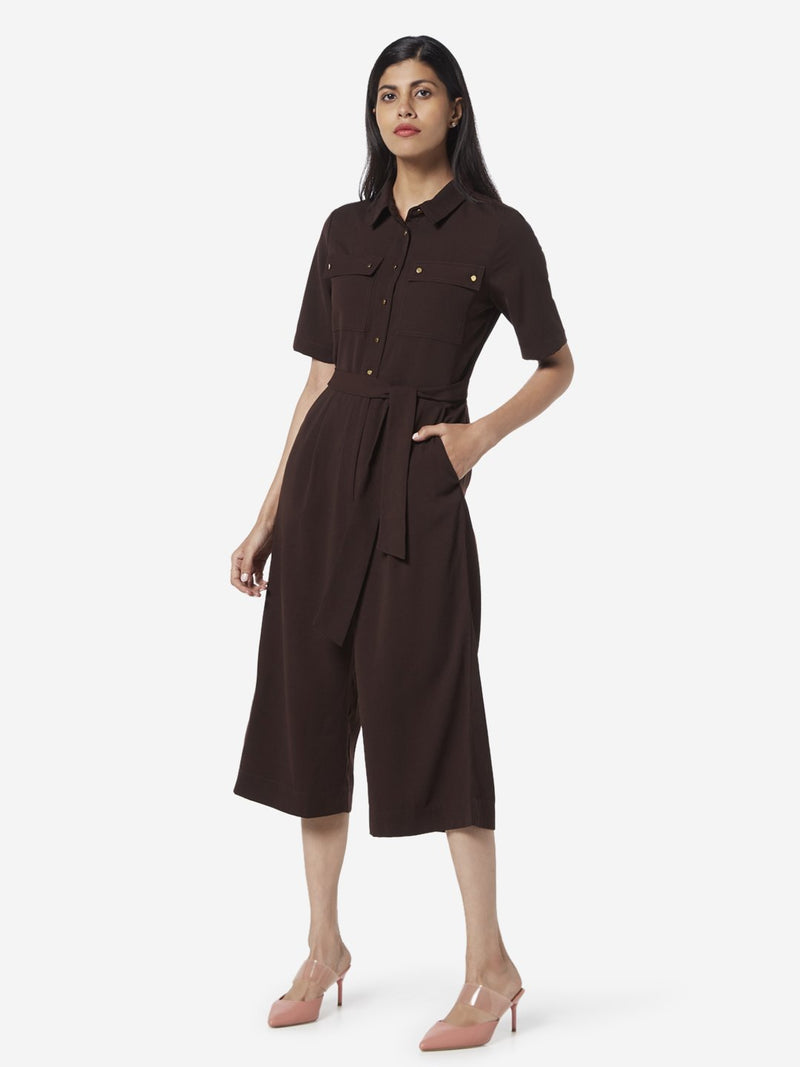 Wardrobe Dark Brown Streak Jumpsuit