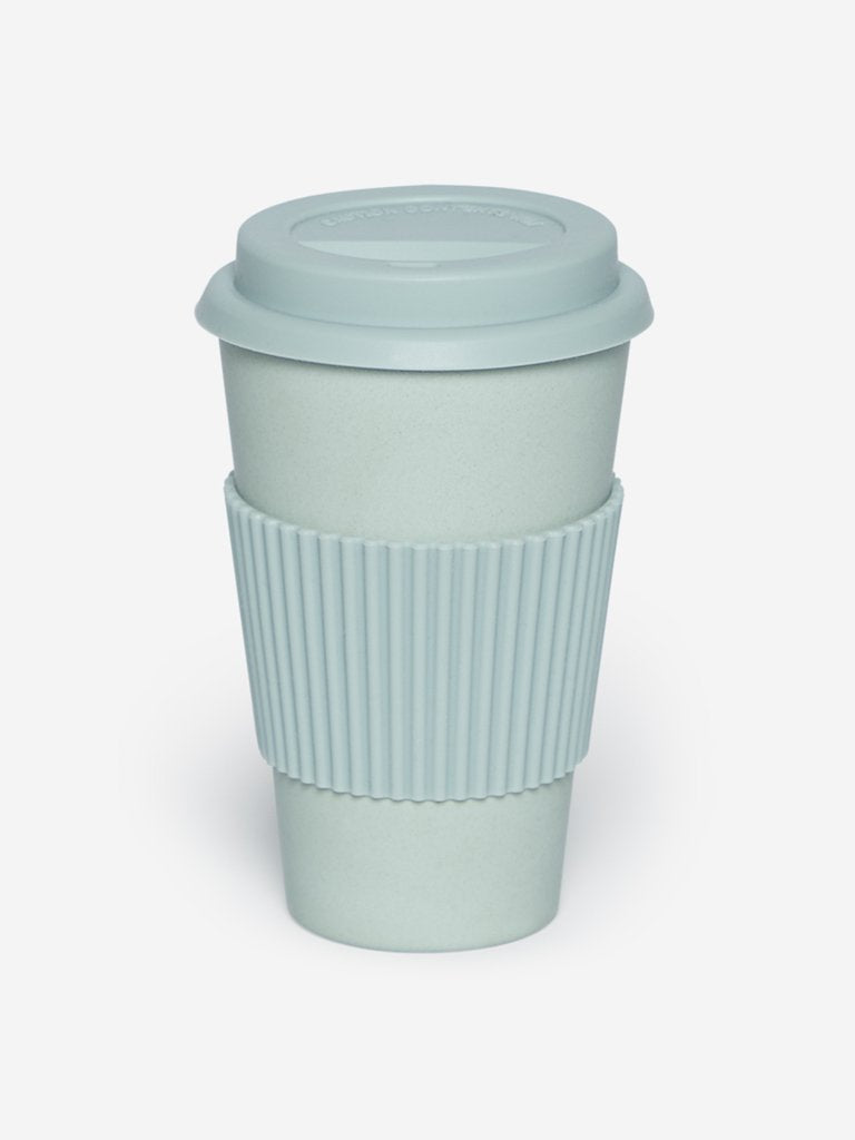 Westside Home Light Sage Green Travel Silicone Eco Coffee Mug