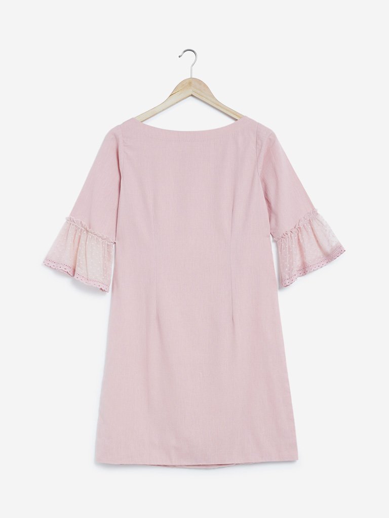 Bombay Paisley Pink Floral Print Shift Dress