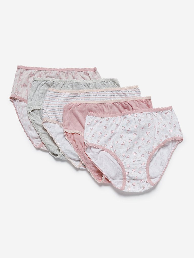 Y&F Kids Coral Briefs Set of Five