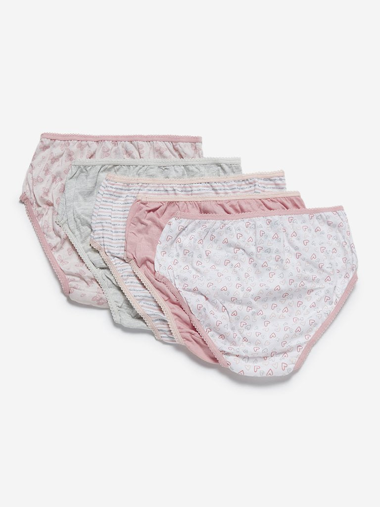 Y&F Kids Coral Briefs Set of Five