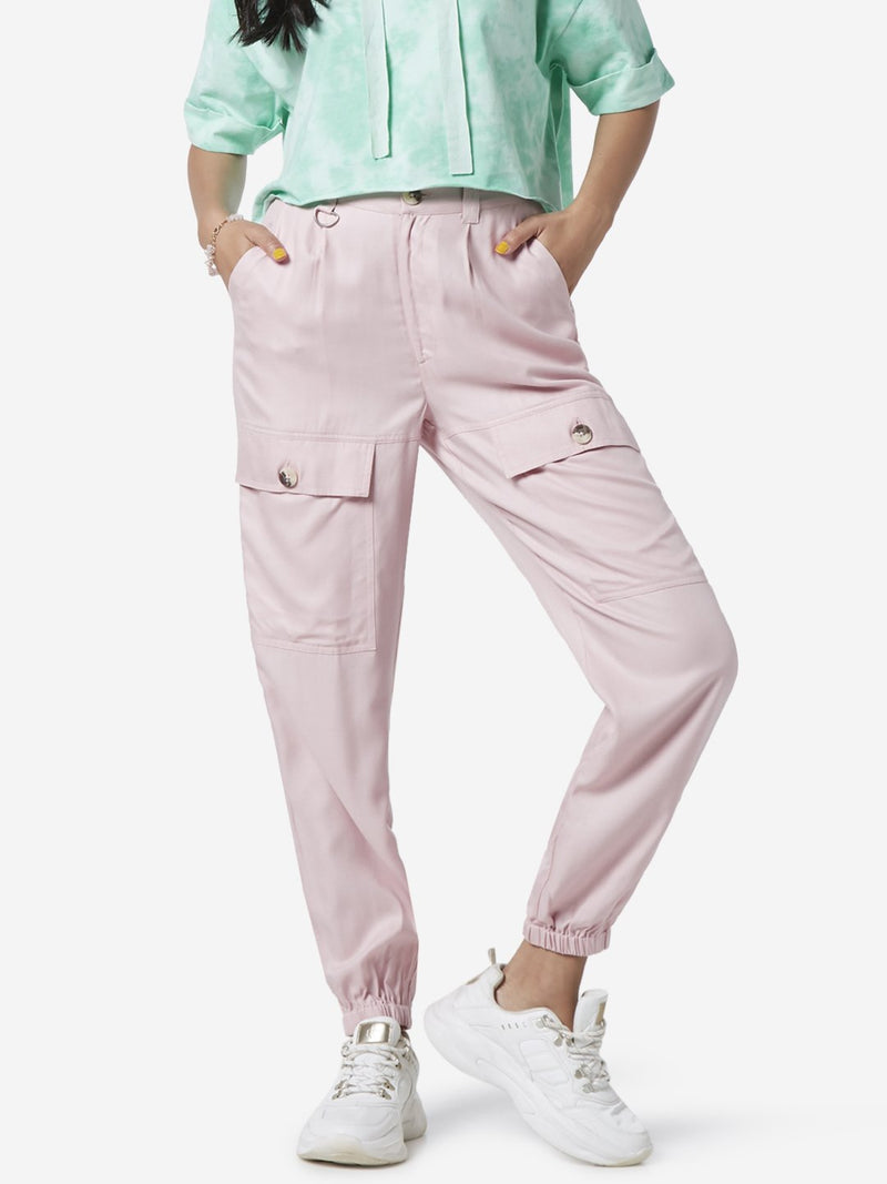 Nuon Pink Twinkie Cargo-Style Joggers