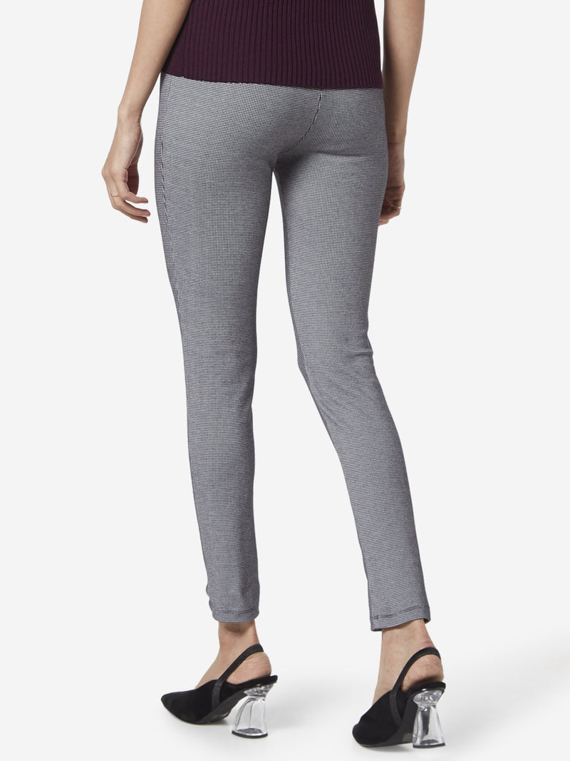 Wardrobe Grey Self-Patterned Athena Trousers