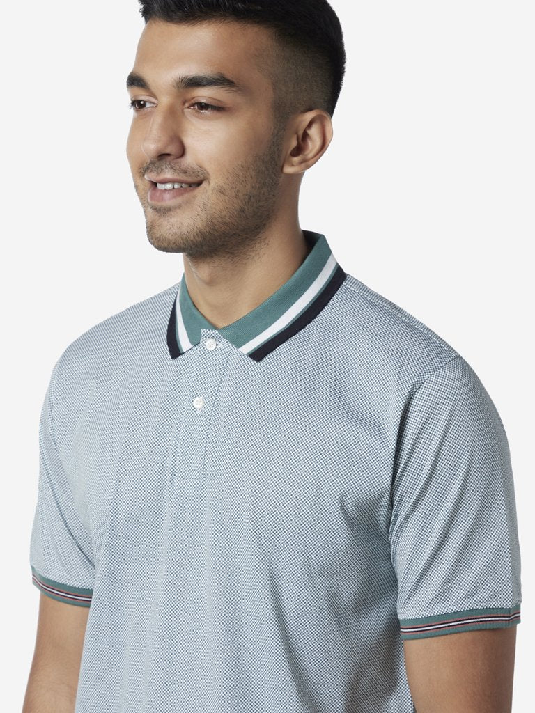 Ascot Sage Green Relaxed Fit Polo T-Shirt