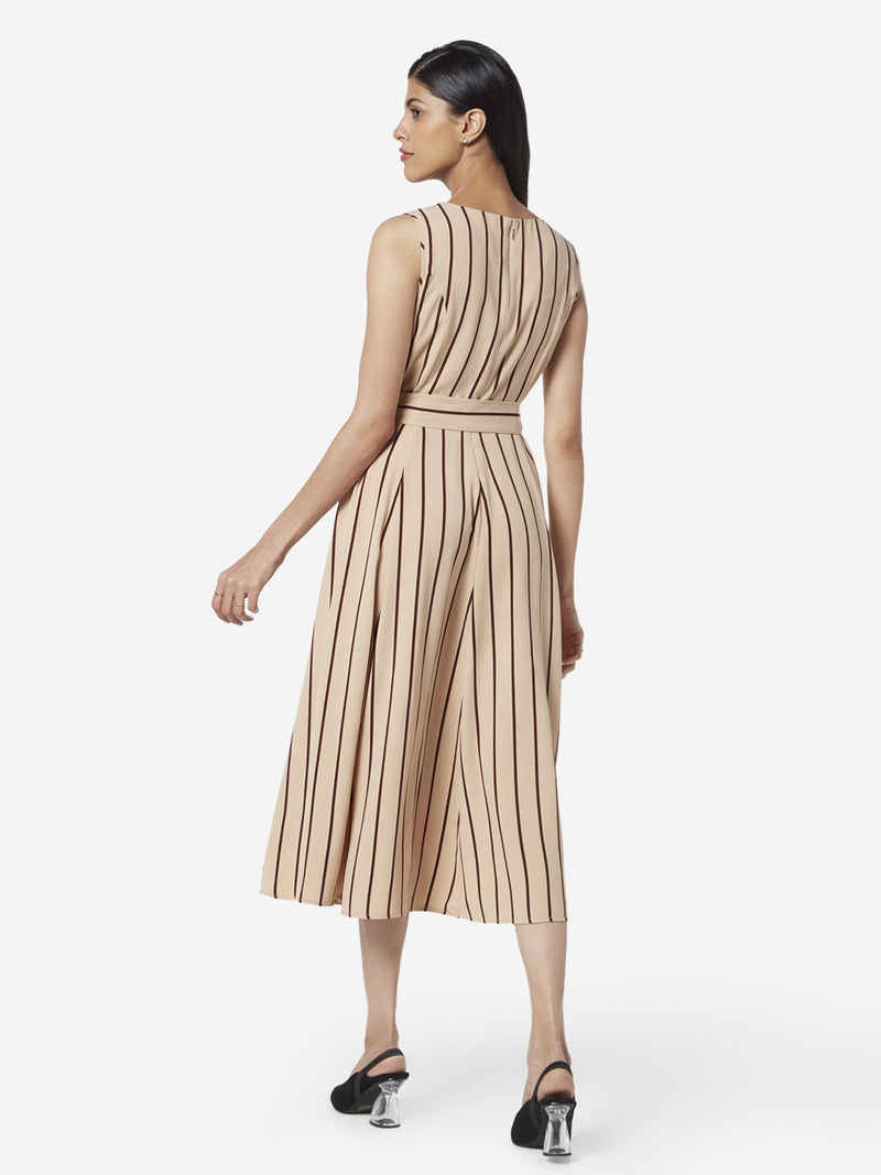 Wardrobe Beige Emmanuel Dress With Belt
