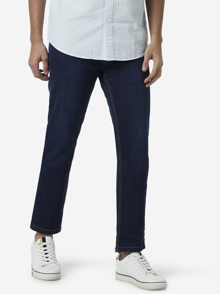 WES Casuals Indigo Relaxed Fit Jeans