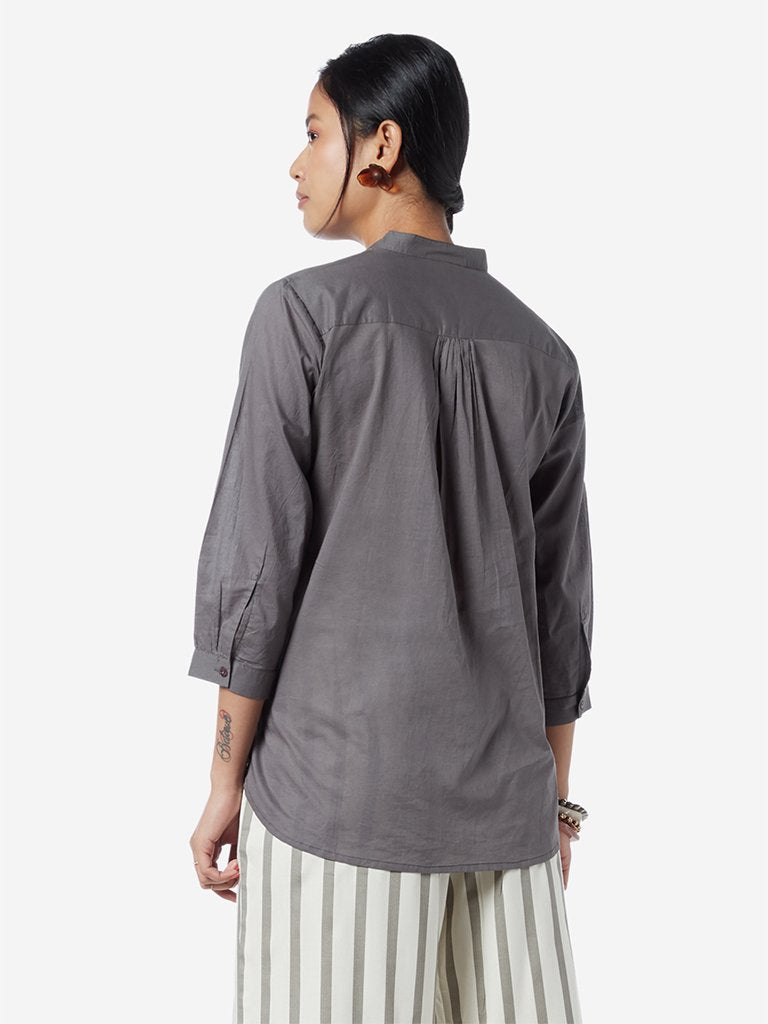 Bombay Paisley Charcoal High-Low Top