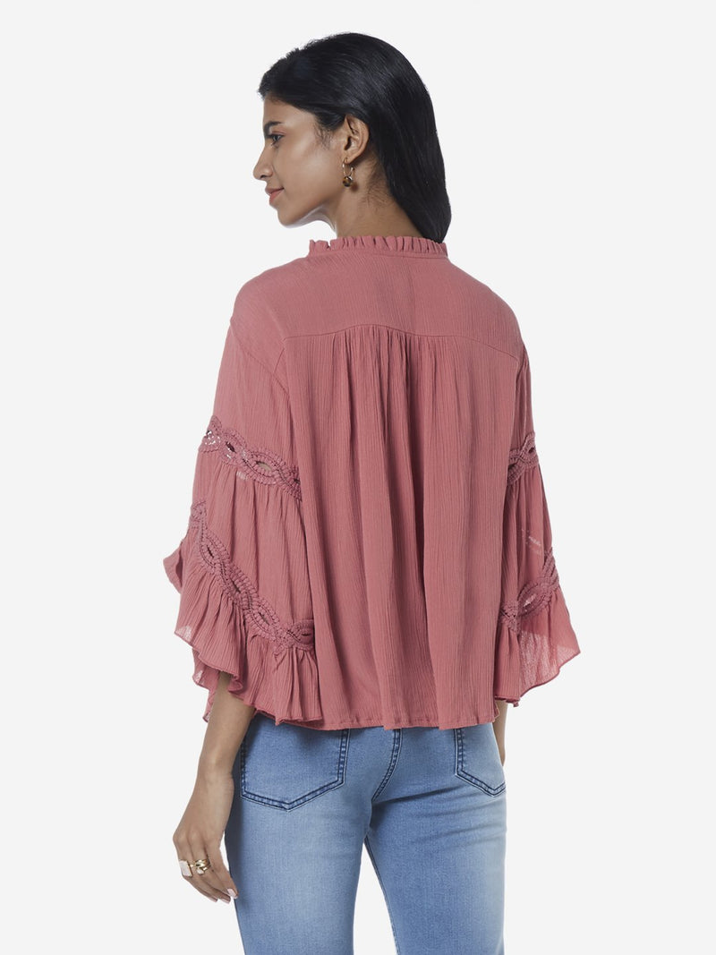 LOV Persian Rose Crochet Detailed Livia Top