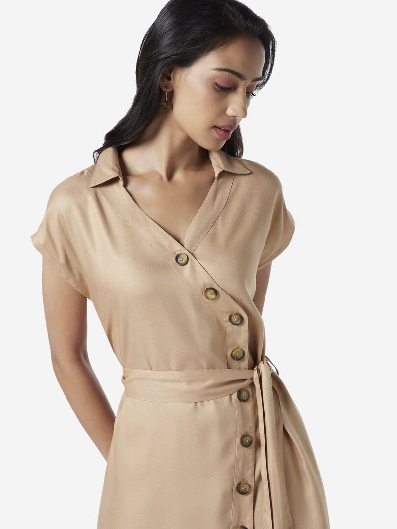 LOV Beige Aucella Shirtdress With Belt