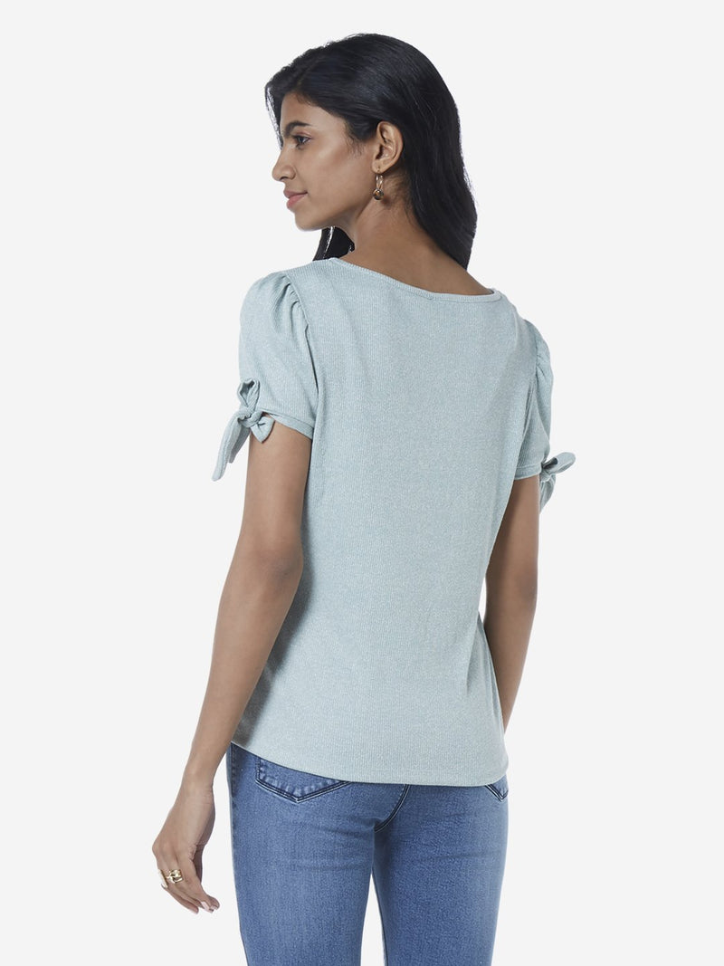 LOV Mint Knitted Bianna Top