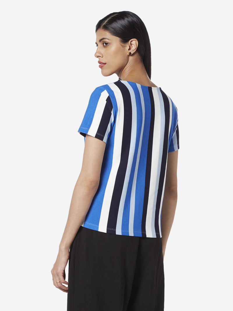 Wardrobe Blue Striped Tella Top