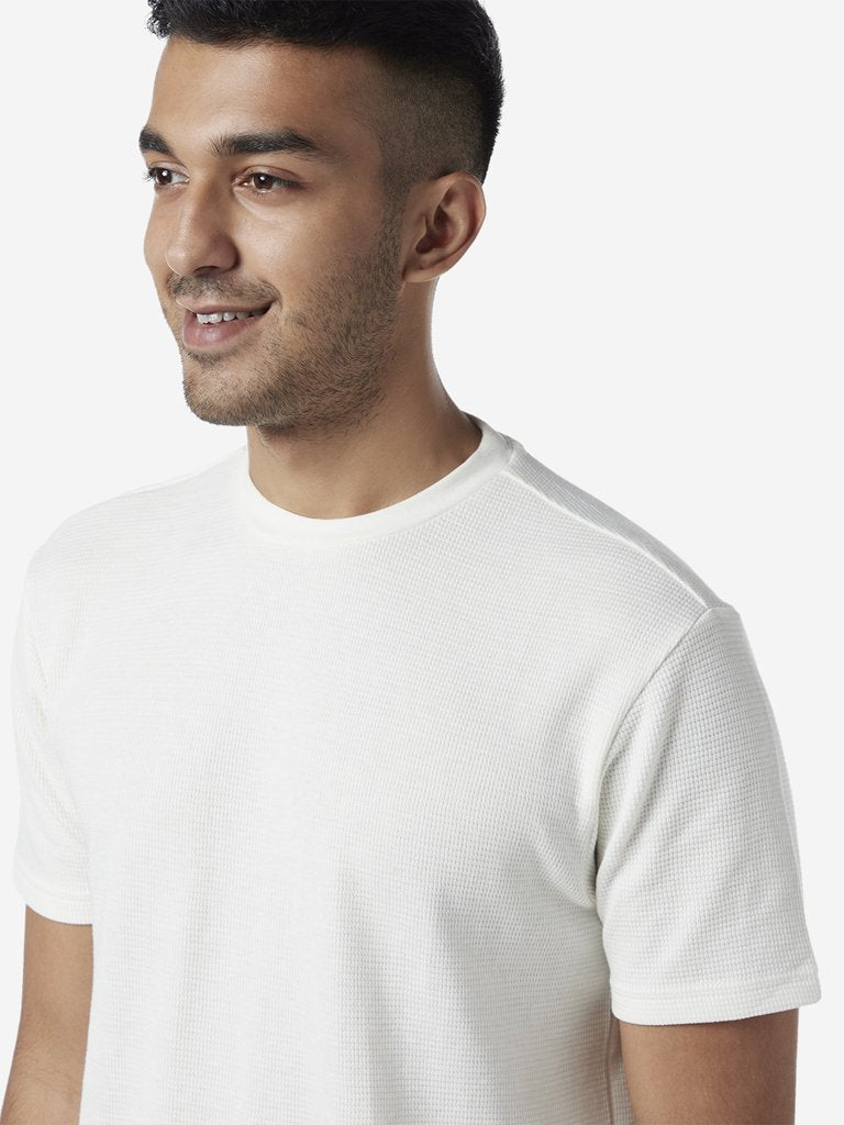 ETA White Slim Fit Crewneck T-Shirt
