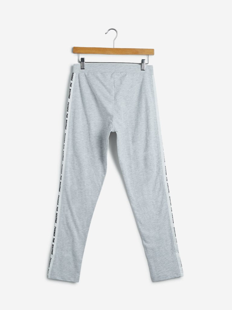 Studiofit Light-Grey Melange Leggings