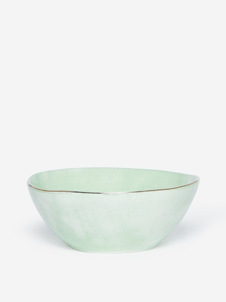 Westside Home Light Green Porcelain Bowl