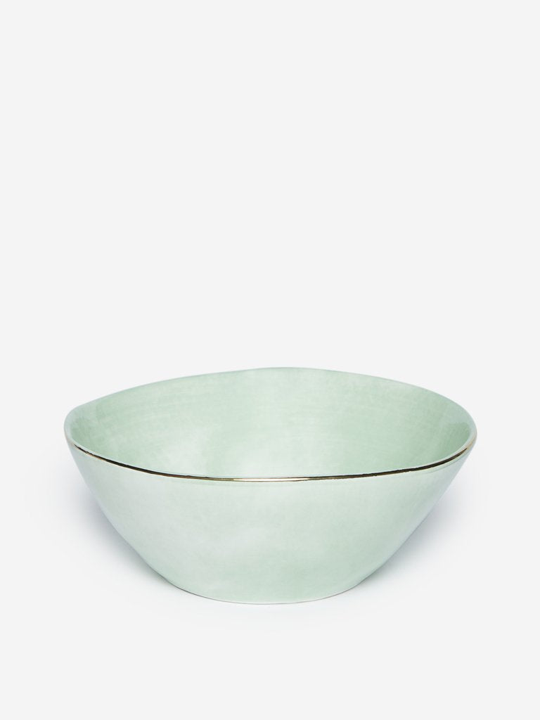 Westside Home Light Green Porcelain Bowl