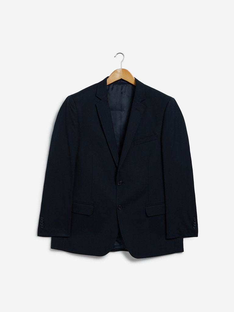 WES Formals Navy Relaxed Fit Blazer