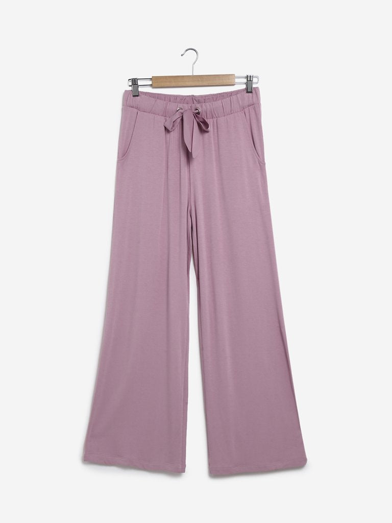 Wunderlove Light Pink Flared Pyjamas