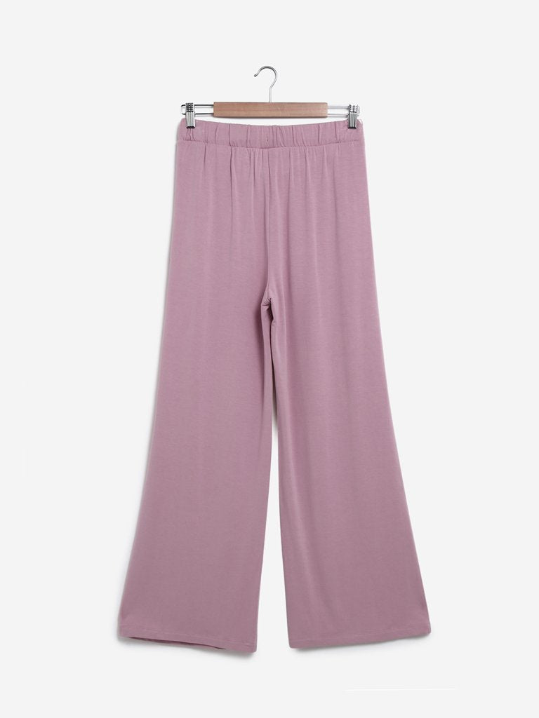 Wunderlove Light Pink Flared Pyjamas