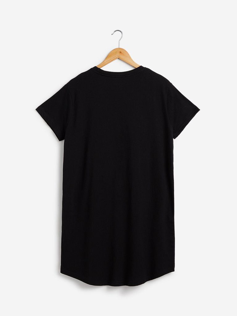 Wunderlove Black Koala Bear Nightdress