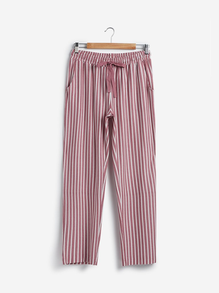 Wunderlove Persian-Rose Striped Pyjamas