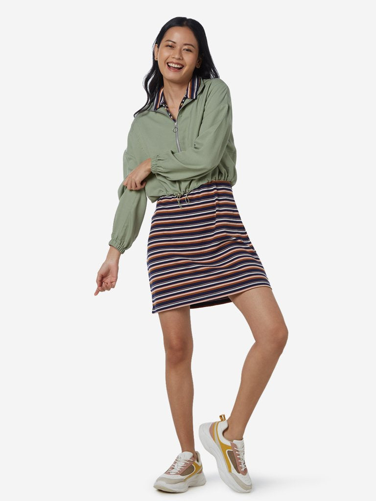 Nuon Light Green Anadale Cropped Jacket