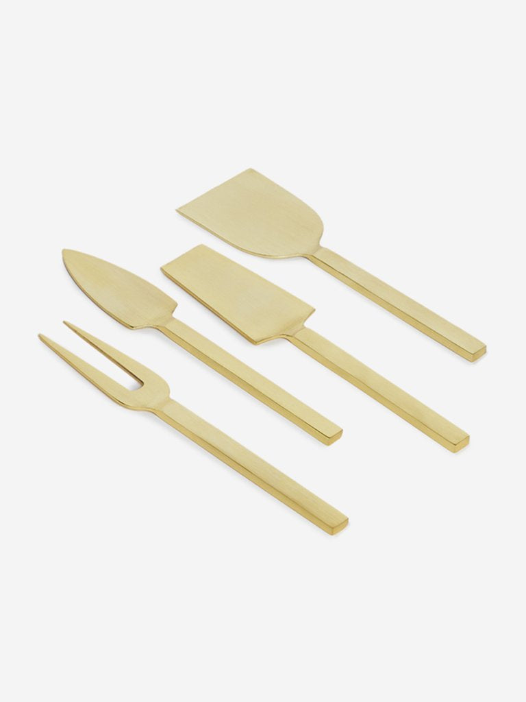 Westside Home Gold Four Piece Cheese Serveware Set