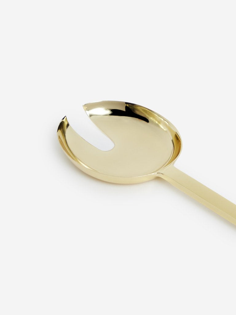 Westside Home Two Piece Gold Salad Server Set