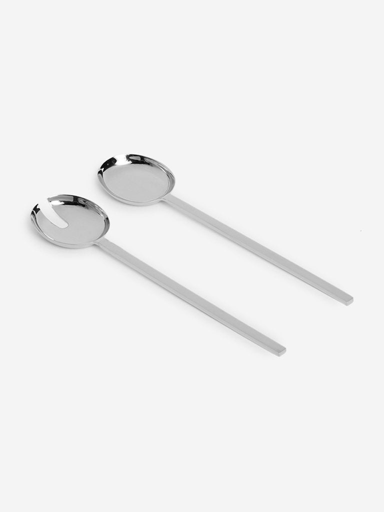 Westside Home Two Piece Silver Salad Server Set
