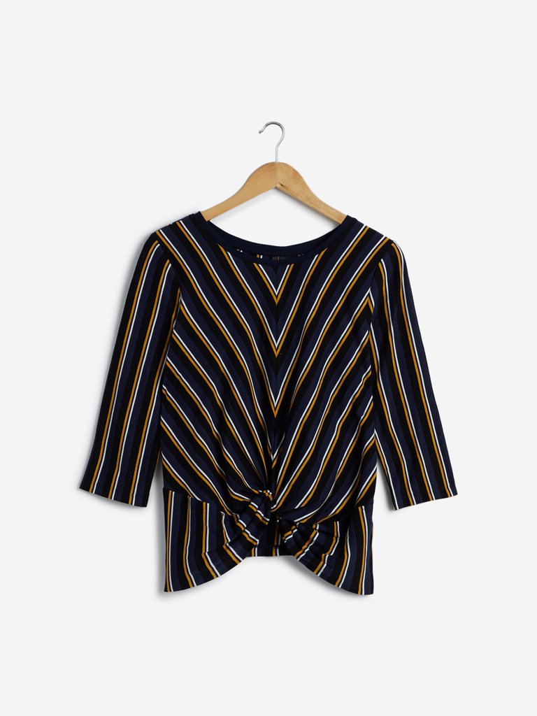 LOV Multicolour Striped Top