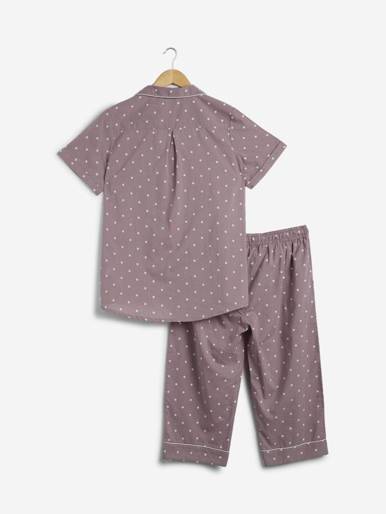 Wunderlove Taupe Shirt And Capris Set