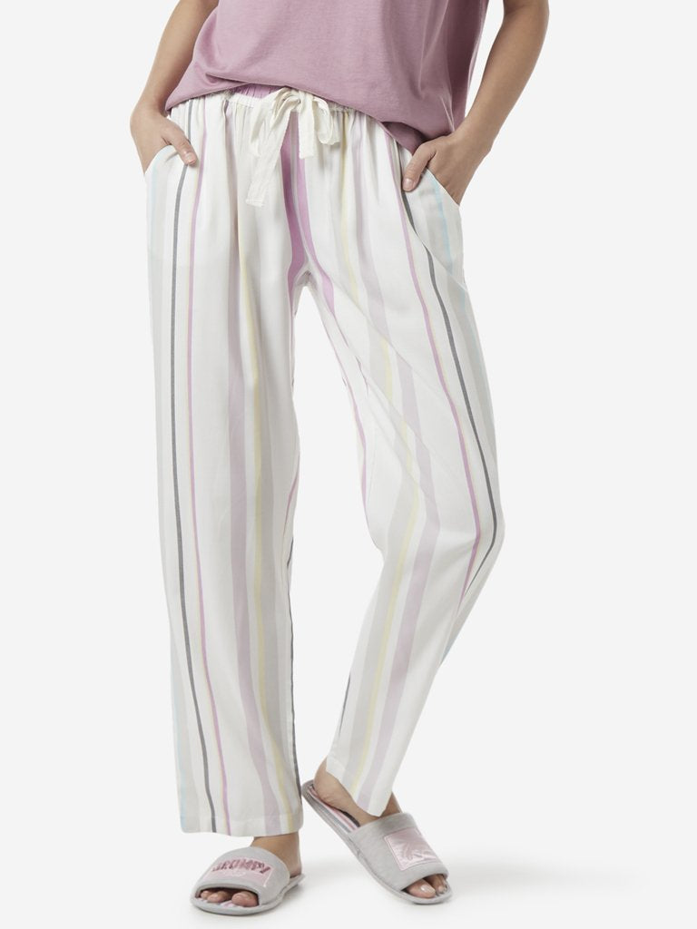 Wunderlove White Striped Pyjamas