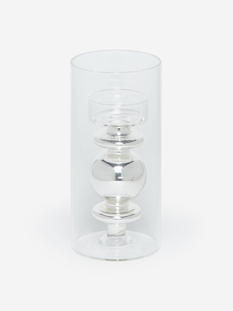 Westside Home Silver Candle Holder