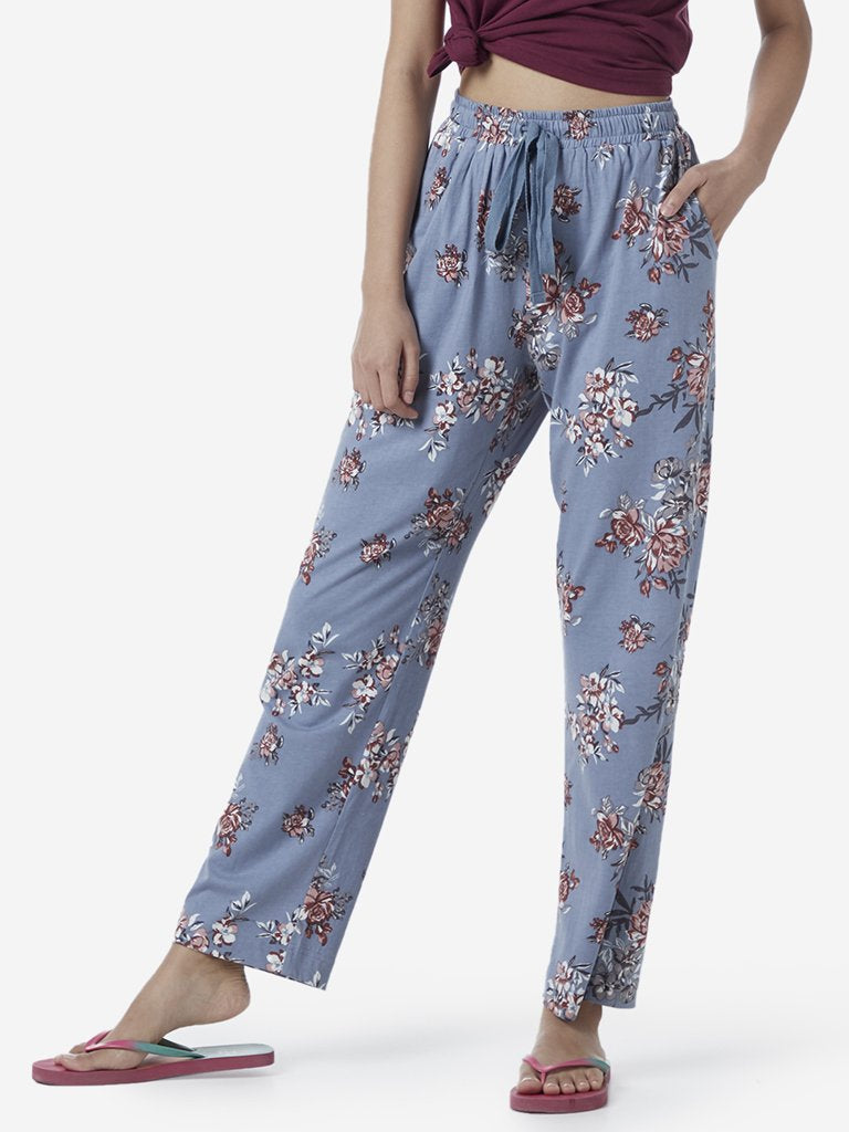 Wunderlove Blue Floral Pyjamas