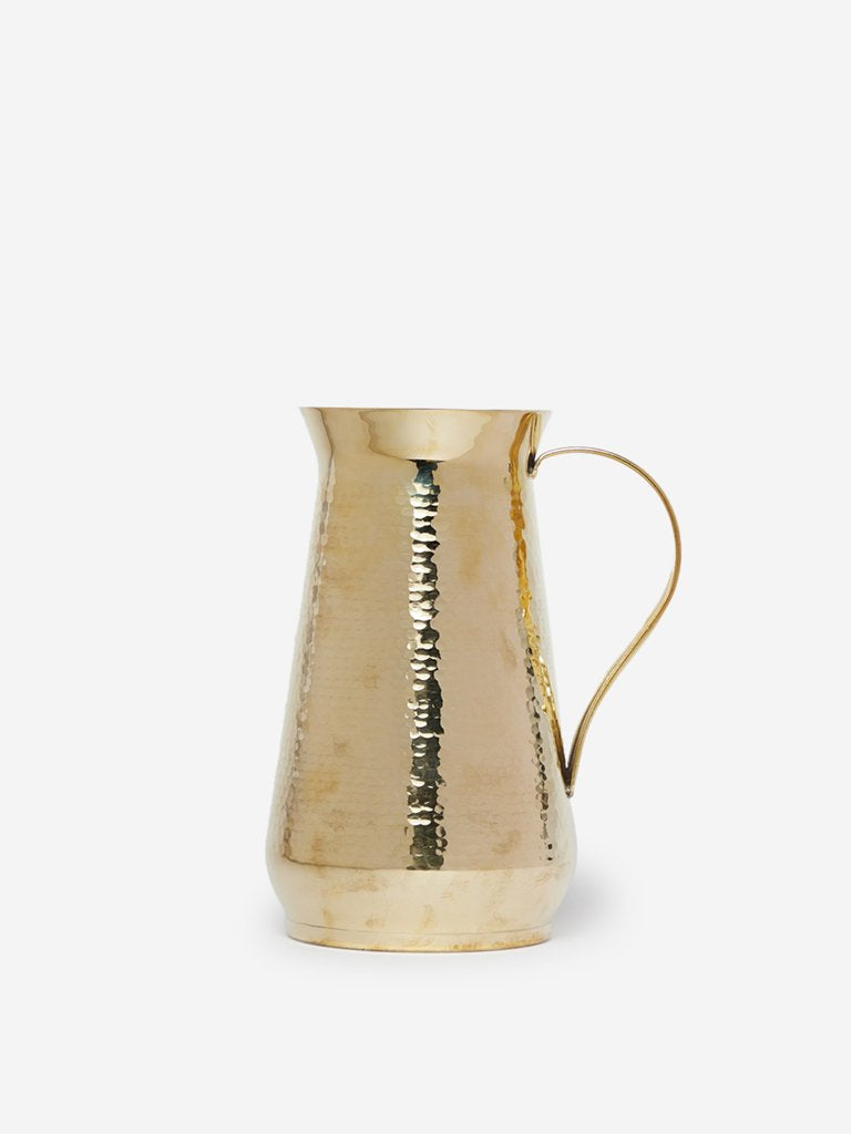 Westside Home Gold Textured Brass Water Jug