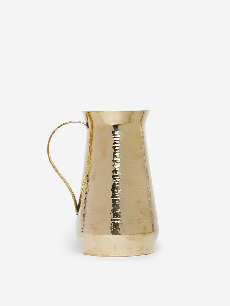 Westside Home Gold Textured Brass Water Jug