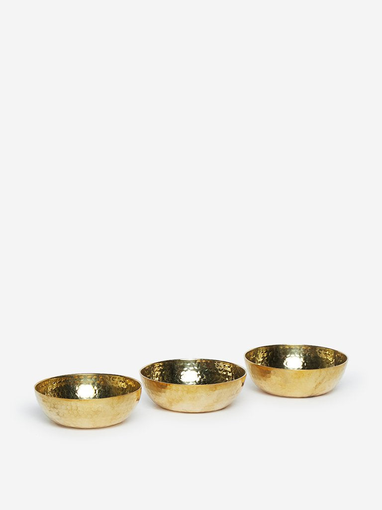 Westside Home Gold Bowls Set Of Three