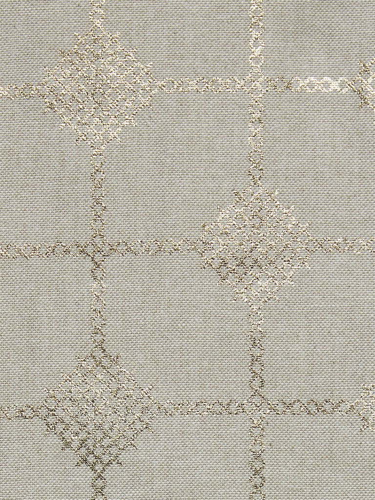 Westside Home Light Gold Embroidered Table Runner