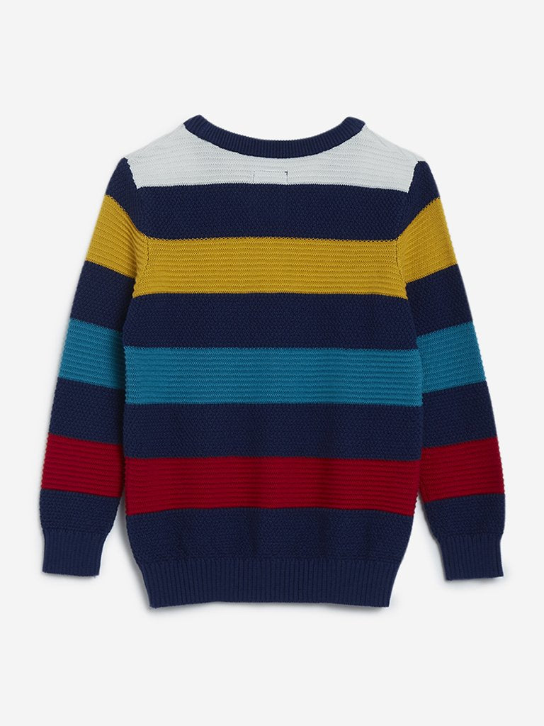 HOP Kids Indigo Striped Sweater