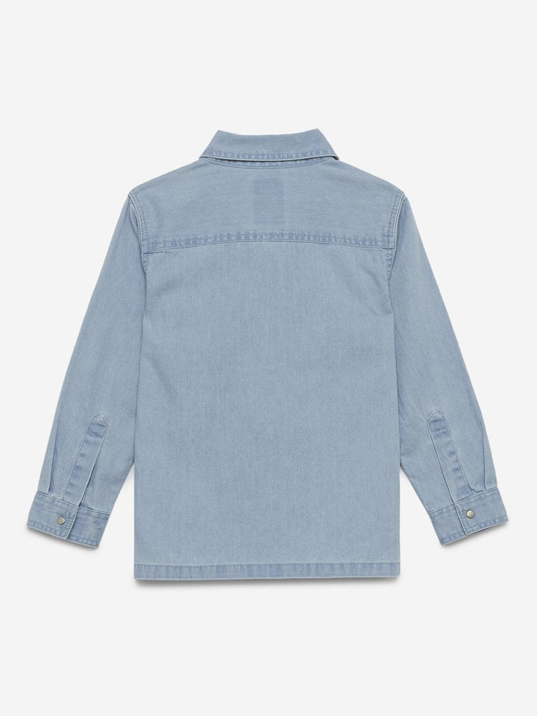 HOP Kids Light Blue Chambray Shirt
