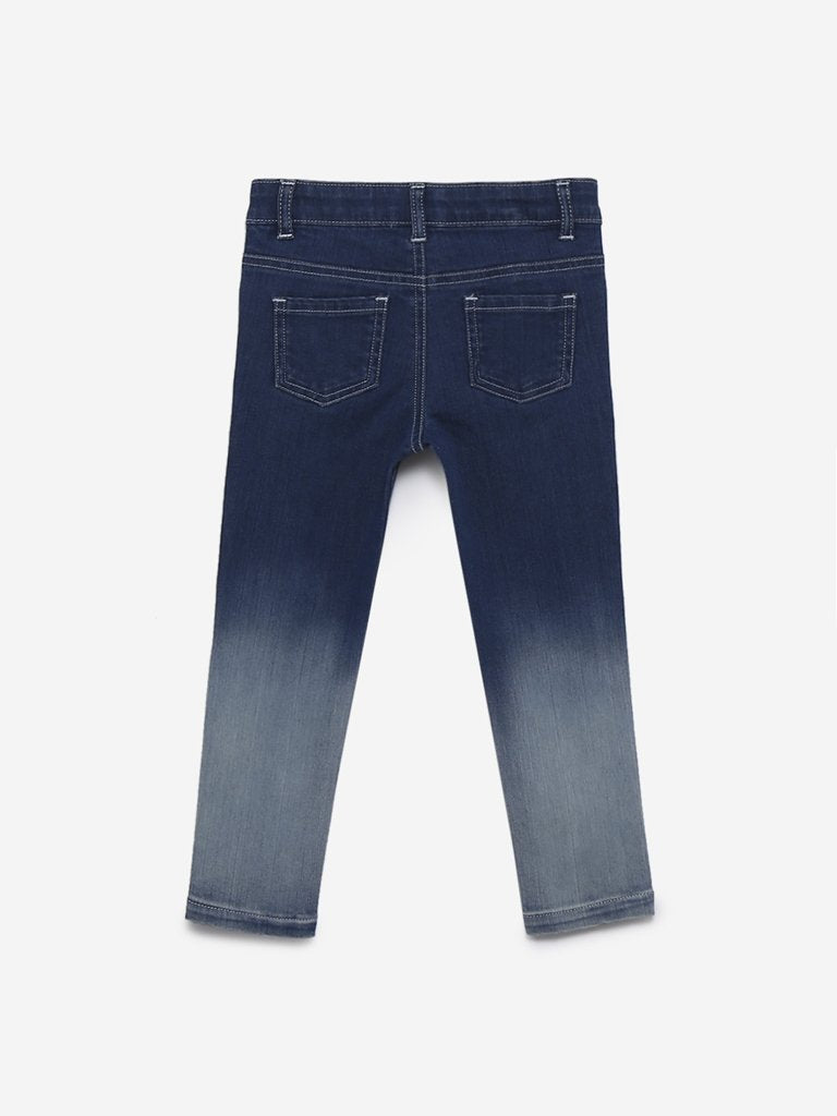 HOP Kids Blue Two-Toned Jeans