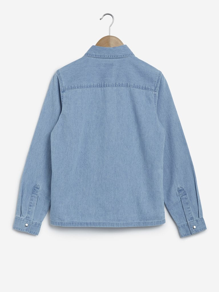 Y&F Kids Light Blue Denim Shirt