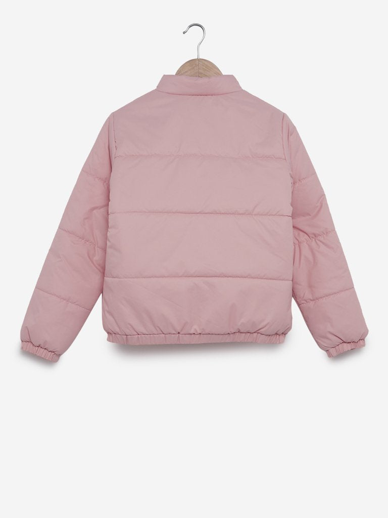 Y&F Kids Light-Pink Puffer Jacket