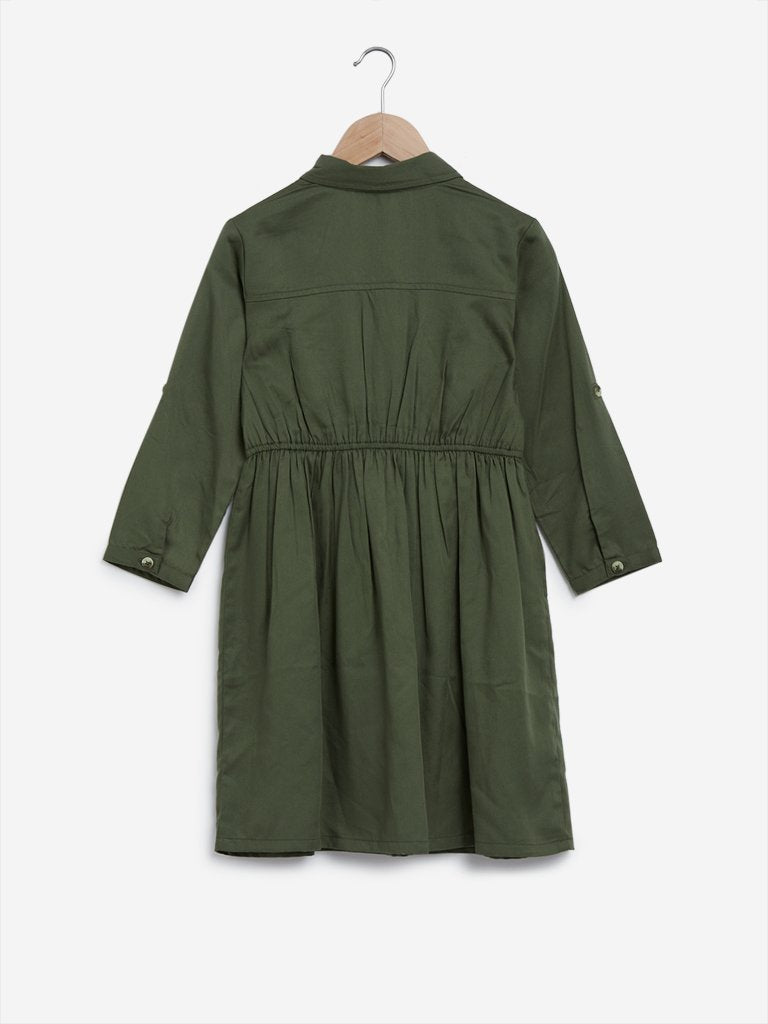 Y&F Kids Olive Shirtdress