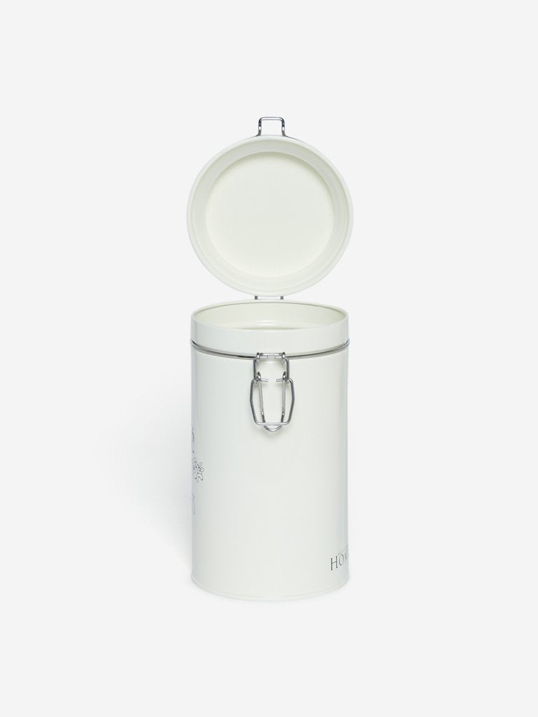 Westside Home White Dry Fruits Canister
