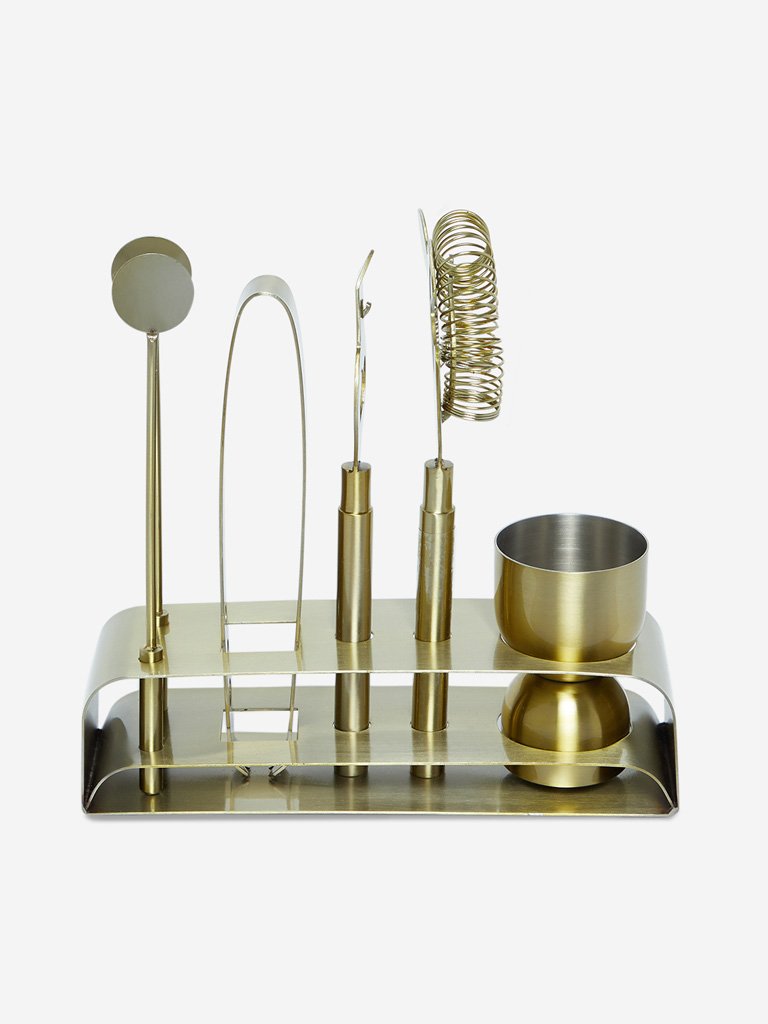 Westside Home Gold Bar Accessories Set of Five