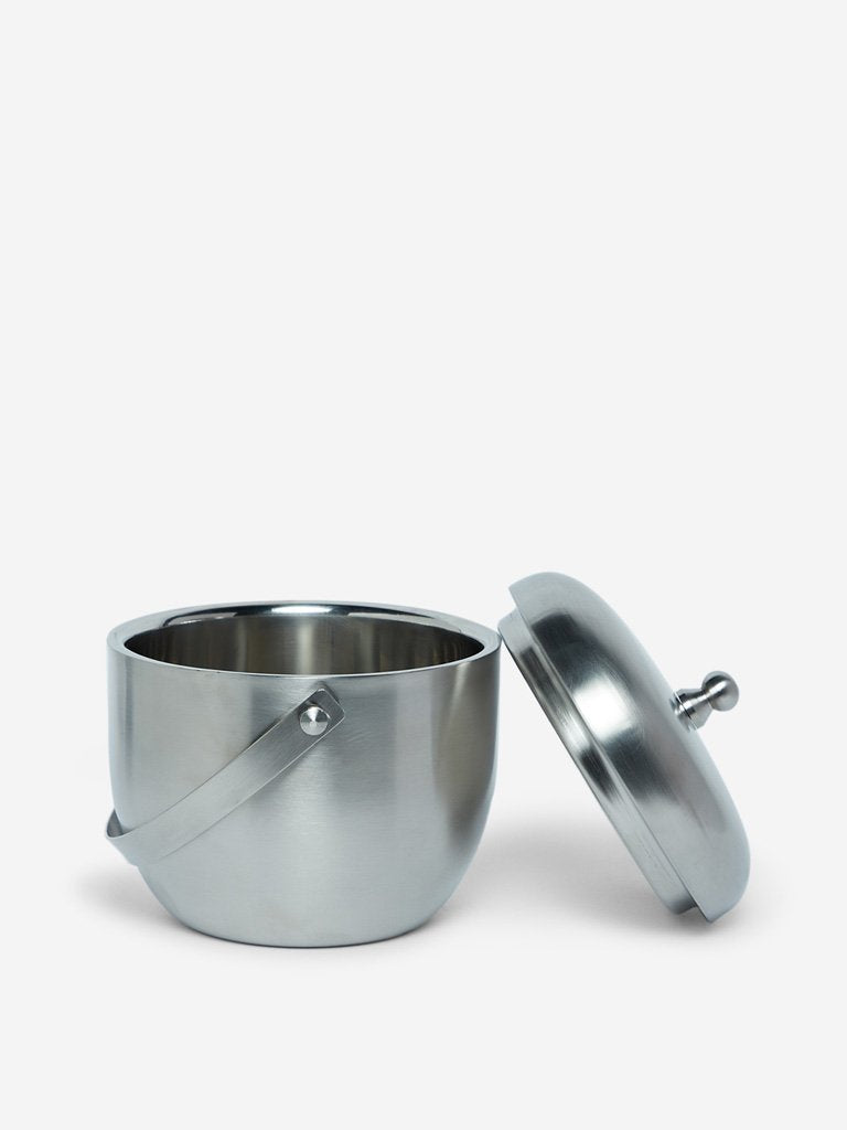 Westside Home Silver Double-Wall Ice Bucket
