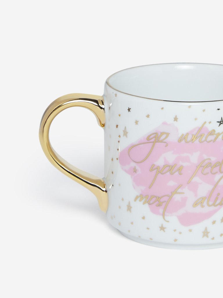Westside Home Multicolour Text Printed Tea Cup