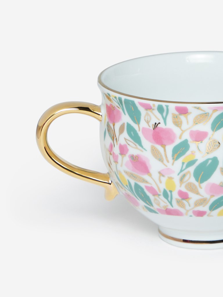 Westside Home Multicolour Floral Print Tea Cup